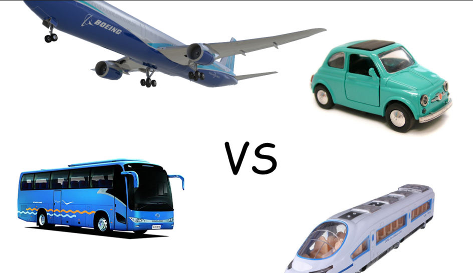 Car Travel vs. Flying vs. Train