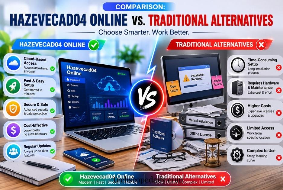 Comparison Hazevecad04 Online vs. Traditional Alternatives
