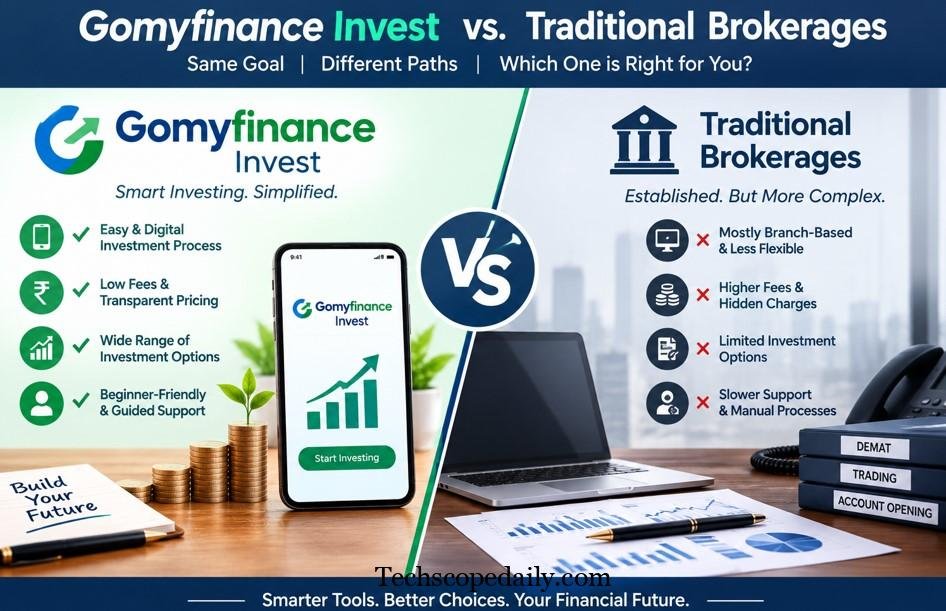 Gomyfinance Invest vs. Traditional Brokerages