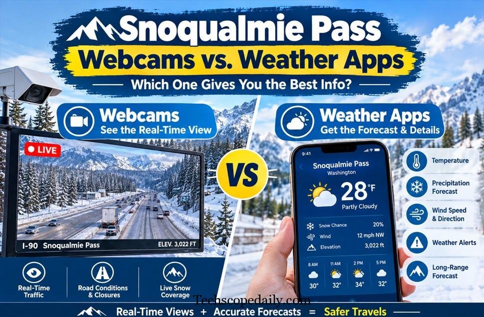 Snoqualmie Pass Webcams vs. Weather Apps